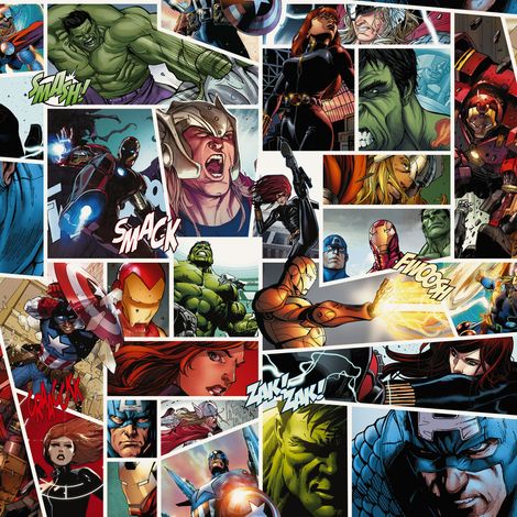 Papier peint - Marvel Comic Panel - Rouleau: 53 x 1005 cm