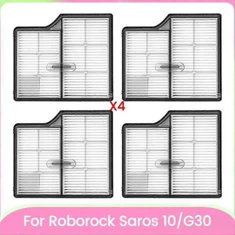 Lot de 4 filtres HEPA de rechange pour aspirateur Saros 10/G30 - Filtres lavables haute efficacité (1/5)
