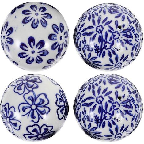 Lot de 4 boules flottantes en céramique pour aquarium. (1/4)
