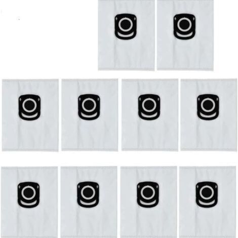 Compatible avec les aspirateurs robots Rowenta, ZR200540, Hygiene + (Hygiene Plus), sacs de filtration efficaces, ensemble de sacs à poussière, accessoires de remplacement (10 pièces) (1/4)