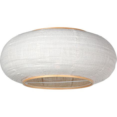 Anne Lighting - lampenschirm - Lampenkappen - weiß - holz leinen
