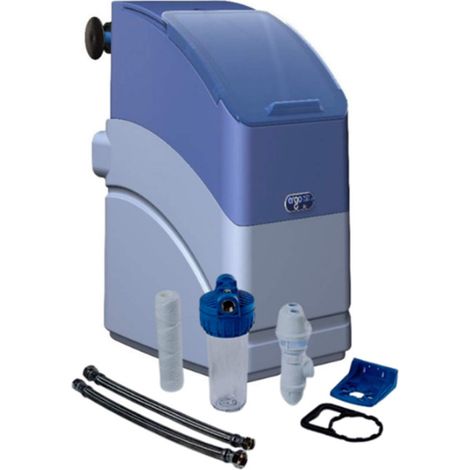 Orion – Adoucisseur d'eau compact 8L sans électricité – Installation facile – Régénération intelligente – Économie de sel – Haute performance (1/2)