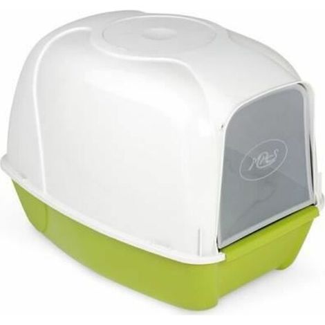 Arenero para Gatos Aimé 704113 Verde Plástico (53 x 41 x 27,7 cm) (1/3)