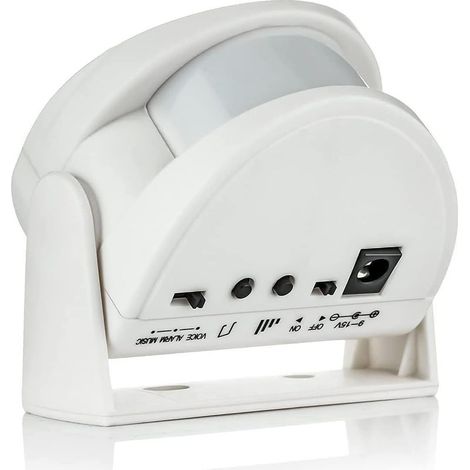 Sonnette sans Fil M5, Détecteur de Mouvement avec Alarme Sonore pour Porte/Entrée de Porte/Maison et Magasin/Bureau, Alarme de Sécurité (1/5)
