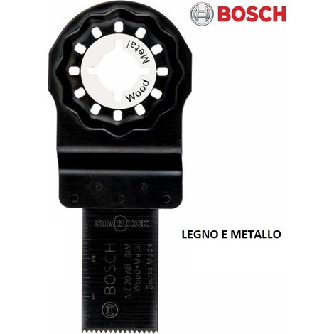 BOSCH LAMA LAME STARLOCK X UTENSILI MULTIFUNZIONE LEGNO E METALLO AIZ 20 AB BIM