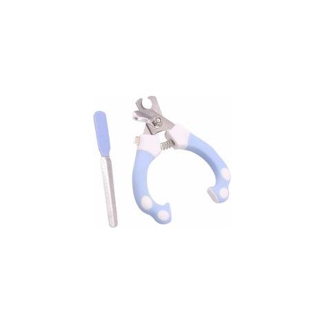 Coupe-ongles pour animaux de compagnie taille L - Coupe-ongles en acier inoxydable - Coupe-ongles à mâchoire verrouillable - Bleu (1/4)