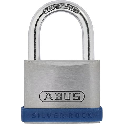 Silver Rock Cadenas 5/40 en Zinc Massif avec Cadre de Protection en Silicone, Serrure de Cave et Bien Plus Encore - Security Level 5 - Bleu/Argent (1/5)