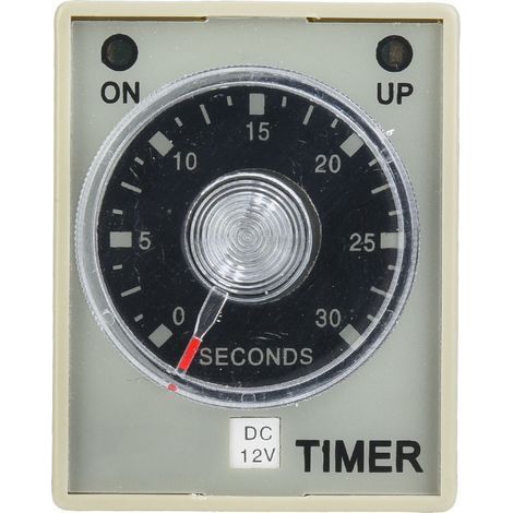 Relais temporisé 30S, minuterie à 8 broches, Rail Din de 35mm pour système d'automatisation industrielle, DC12V (1/5)