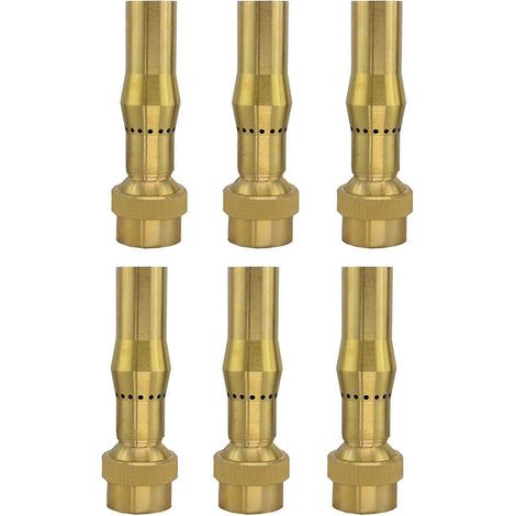 Fontaine de jardin à jets de mousse en laiton de 19 mm (3/4 pouce), réglable et dotée de plusieurs têtes. (1/4)