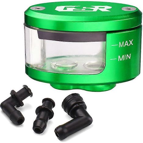 Réservoir d'huile de frein et d'embrayage pour moto Suzuki GSR600/GSR750 (vert) avec support (1/5)