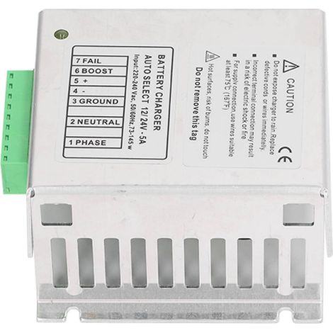 Chargeur de batterie 5A pour groupe électrogène diesel 12/24V DC automatique 220-240V AC pièce de rechange (1/5)