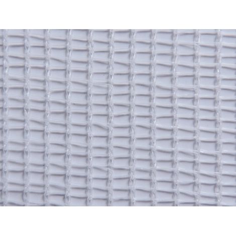 Filet échafaudage 72g/m² - Mailles rectangulaires - Chantier de moyenne durée Blanc 3m x 20m