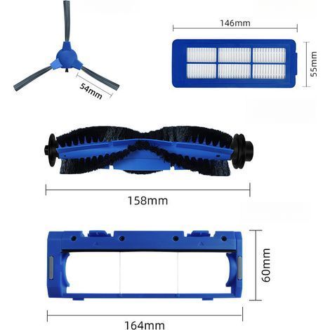 Suitable for Eufy robot vacuum cleaner accessories, including the main brush/filter/main brush cover for the 11S MAX/15C MAX models. (1/4)
