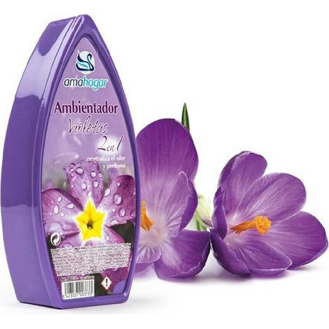 TrAdE Shop Traesio - Set 12 Deodoranti Gel Profumo Ambiente Assorbi Odori Fragranza Viola - (1/2)