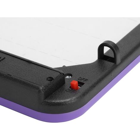Tableau Lumineux LED Fluorescent pour Enfants - [Tabloo] - [Modèle Classique Purple] - Ecriture Brillante avec Effet Fluorescent (ABS+Acrylique, 20x23cm, 1 Stylo, 1 Eraser, Réutilisable) (1/5)