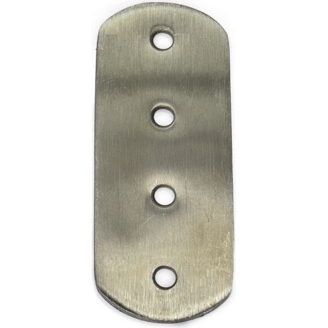 Edelstahl Verbinder 95 x 38 mm Flachverbinder Lochplatte Platte Beschlag