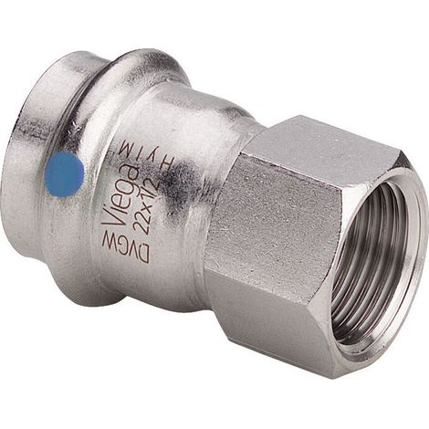 Viega Sanpress Inox LF-Übergangsstück, d 28mm, Rp 1 Stahl nichtrostend Modell 2312LF, 665951 (1/2)