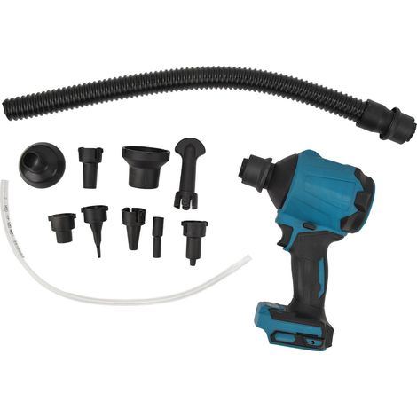 Pistolet à air sans fil vitesse réglable poignée antidérapante batterie lithium avec 7 buses 2 tuyaux pour BL1830 (1/5)