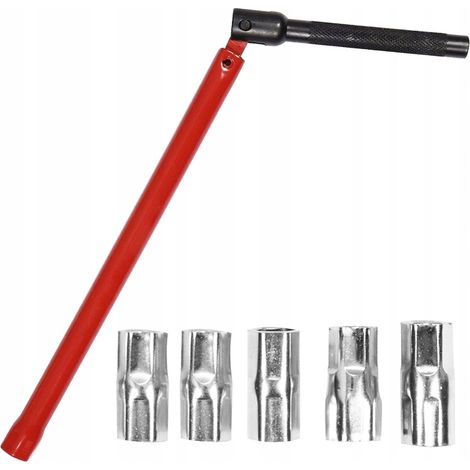 Llave de fontanería para el montaje de grifos, llaves y accesorios, 5 vasos de 8-12 mm (1/4)