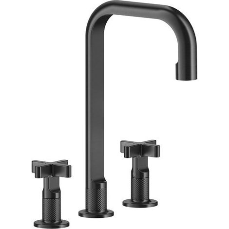 Gessi Inciso+ Mélangeur lavabo 3 trous, bec H=212 mm x 160 mm