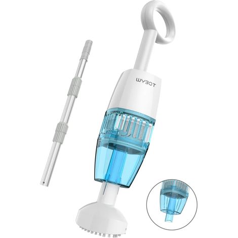 Hyson 100 Akku-Handstaubsauger für Aufstellpools und Whirlpools, schnelle Reinigung von Boden, Stufen und Ecken