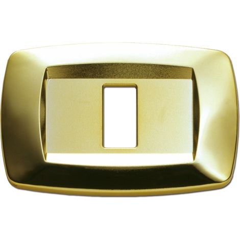 Placca Modi'1 Posto Ottone ( Master Cod. Md211 )