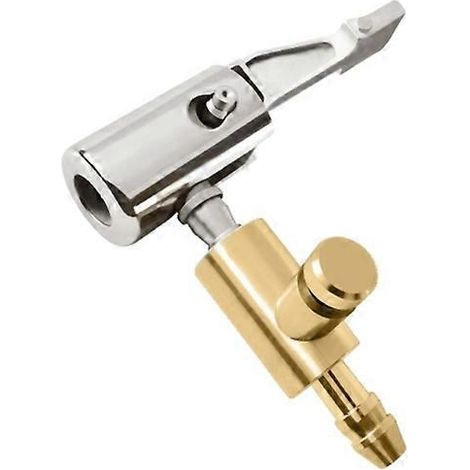 Jauge de gonflage pneu 6,5mm, embout valve à clip pour pompe à air, raccord rapide pour gonfleur de pneu, adaptateur de valve de roue en laiton. (1/4)