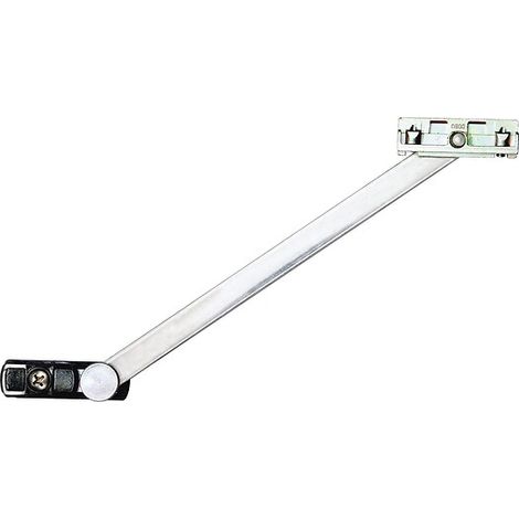 Fapim – Compas limiteur d'ouverture avec frein réglable – Pour profiles à gorge européenne – Amortisseur en zamac et nylon – Levier d'arrêt en acier inox (1/3)