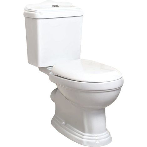 Klassisches Stand-WC Keramik ABERY mit Spühlkasten (1/4)