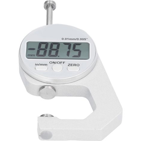 Jauge d'épaisseur numérique LCD, grand format, faible consommation d'énergie, pratique, robuste et durable, mesure d'épaisseur électronique 0-20 mm (1/5)