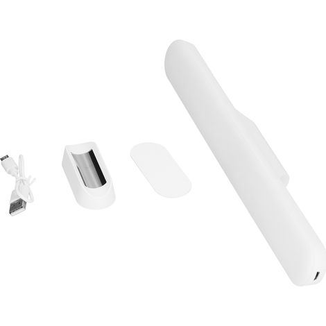 Lampe De Bureau Magnétique Rechargeable Usb - 3 Températures De Couleur Dimmable - Pour Chambre Cuisine Armoire - 1 Pièce (1/5)