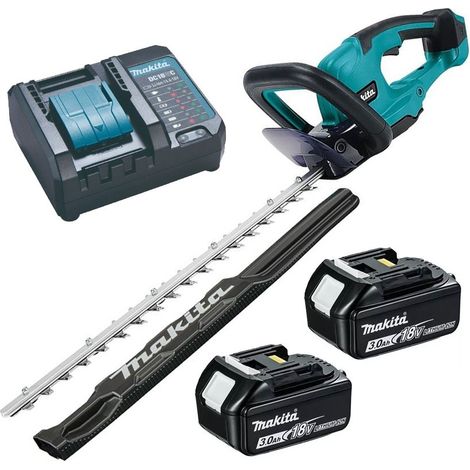 Makita DUH507Z 18V LXT 50cm Cordless Hedge Trimmer Electric Break 2x3ah