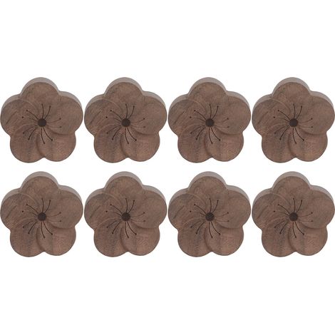 Set mit 8 Auto-Diffusoren in Blumenform aus Holz, schlichtes und benutzerfreundliches Design, für ätherische Öle (1/5)