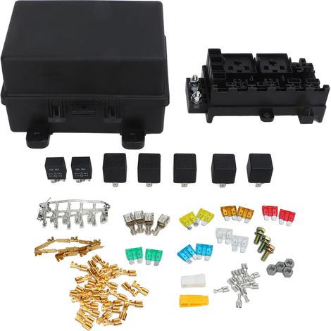 de relais et fusible 12 V étanche IP67 porte relais à 7