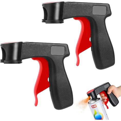 Support de Pulvérisation, Poignée D'Adaptateur De Peinture en Aérosol 2 Pièces, Pistolet Adaptateur Auto-Peinture, Pistolet De Pulvérisation De Roue De Voiture, Adaptées À La Peinture (1/5)