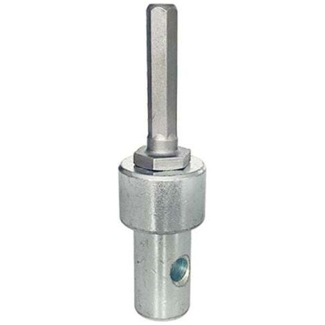 Excellent adaptateur de tarière de terre, tarière professionnelle, adaptateur de maçonnerie en métal,Adaptateur de foret hexagonal (1/4)