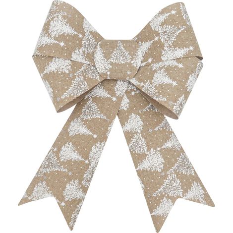 Ribbon - Bow Decoration Noël PVC - Pour Arbre À Noël Porte Cheminée Mur Décoration Cadeau - 31 x 21 cm - 1 Pièce (1/5)