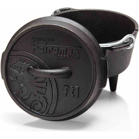 Petromax Feuertopf ft1 mit Füßen 0,9 Liter Gusseisen 18x15x18 cm Dutch Oven