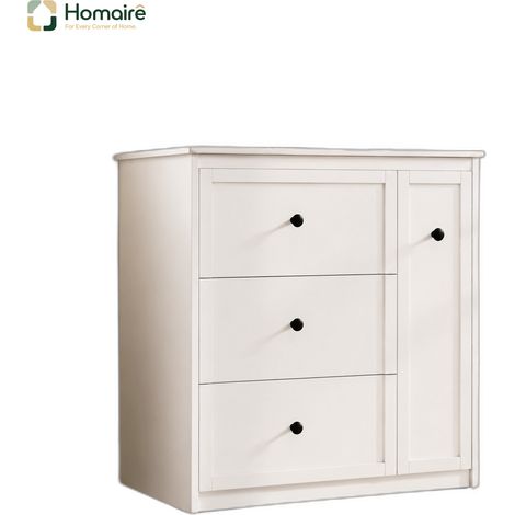 Flur- Garderobenschrank weiß aus MDF 76 x 46 x 82 cm HOMAIRE (1/5)