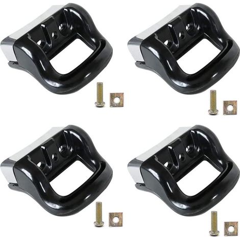 4 short side handles made of bakelite and metal for replacing saucepan
