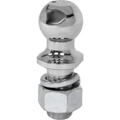 Bola de remolque cromada con capacidad para 50 mm de diámetro, repuestos para remolques, accesorios para vehículos recreativos.