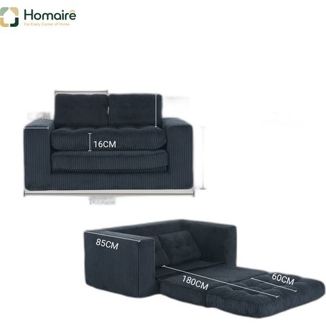 Rideau en tissu noir 140 x 240 cm HOMAIRE (1/5)