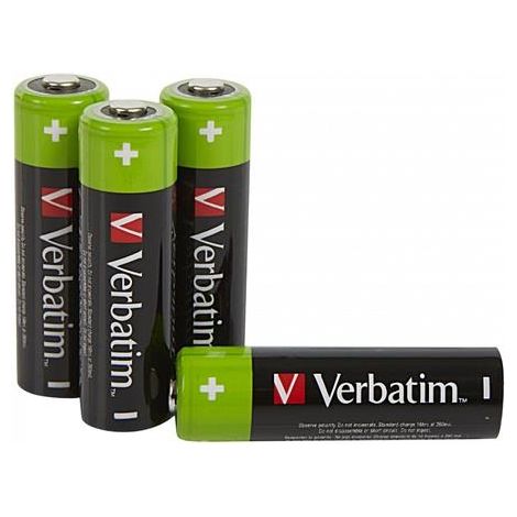 Piles AA Verbatim 2500 mAh, blister de 4 (1/4)