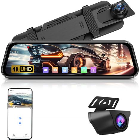 4K Dashcam WiFi 10 Inch Parking Screen with WDR Vision (1/5)