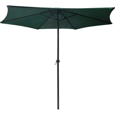 Parasol Rond Ø 2,70 m polyester 160 g/m² vert (1/5)