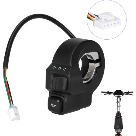 Compatible with the Kukirin G3/G4 turn signal and horn switch, as well as the combined light and horn switch for electric scooters. (1/5)