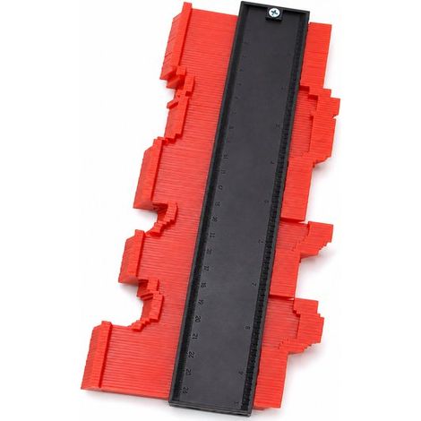 Gabarit de profilé magnétique – 26 cm – Pour revêtements de sol – Rouge – Laminate, carrelage, plinthes (1/5)