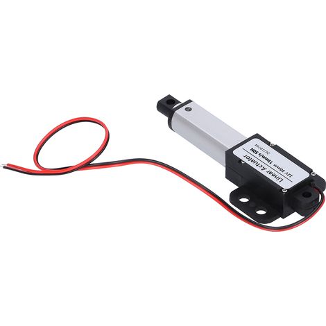 Vérin électrique linéaire 12V DC, course 30mm, faible bruit, protection contre courts-circuits, vis T, mini moteur linéaire 15mm/s, poussée 50N (1/5)