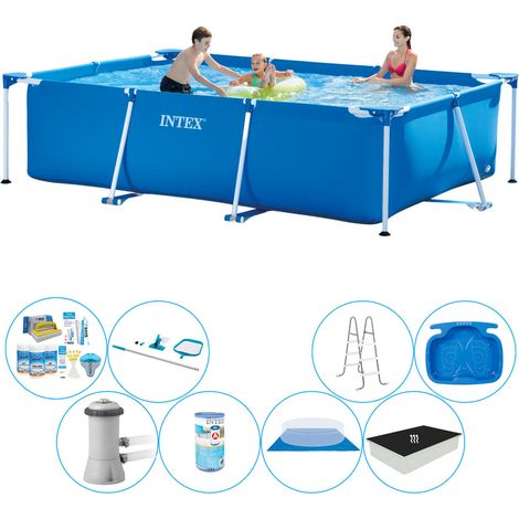 Intex Piscine Tubulaire Rectangulaire - 300x200x75 cm - 8-pièces S20059 (1/5)