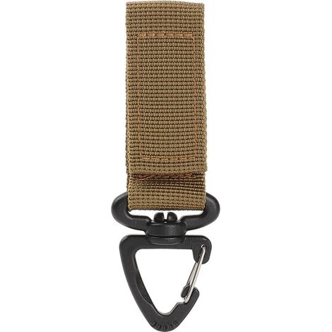 D-Ring - Attache Métallique en Nylon - Pour Sacs À Dos Camping Randonnée - 110 x 38 mm - 11 g - Noir Vert Kaki (1/5)